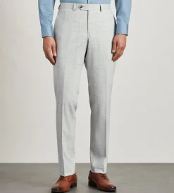 G Grafton Dress Pants|Dress Pants*Slim Fit Plaid Suit Pants Light grey