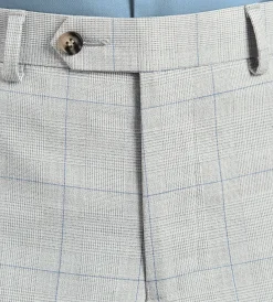 G Grafton Dress Pants|Dress Pants*Slim Fit Plaid Suit Pants Light grey