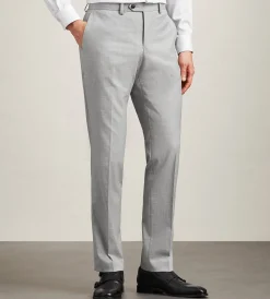 G Grafton Dress Pants|Dress Pants*Slim Fit Solid Suit Pant Light grey