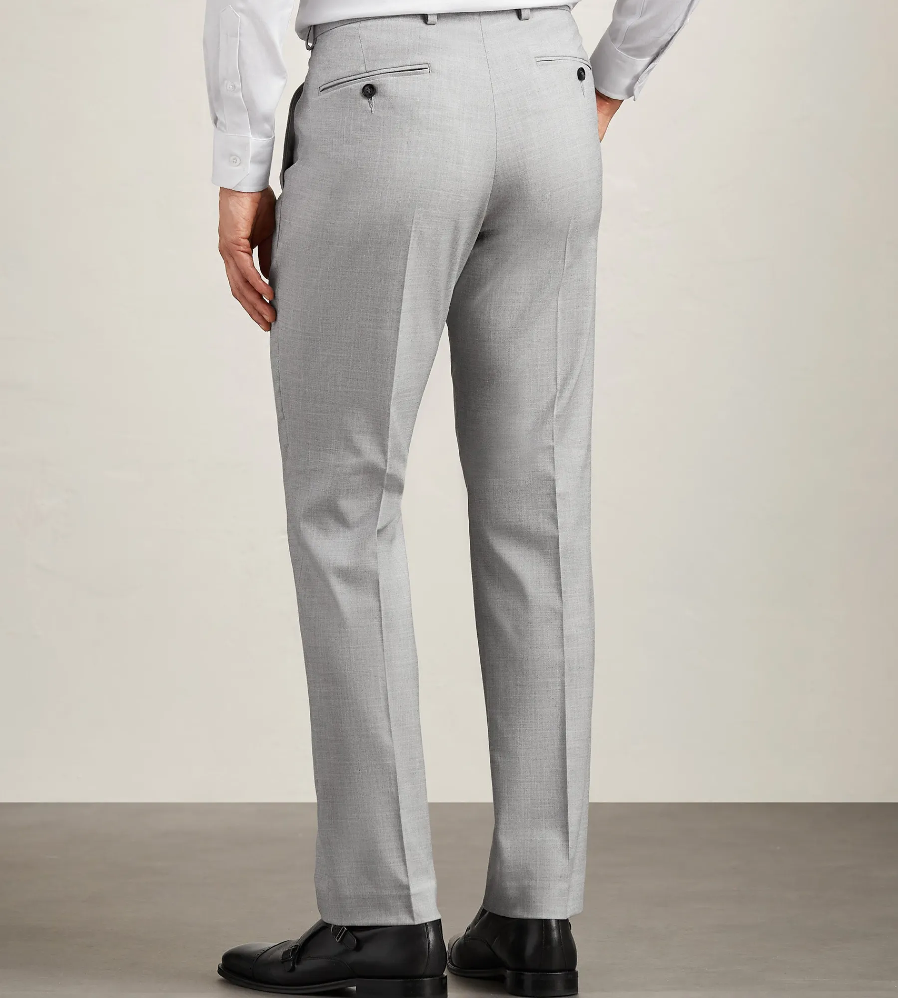 G Grafton Dress Pants|Dress Pants*Slim Fit Solid Suit Pant Light grey