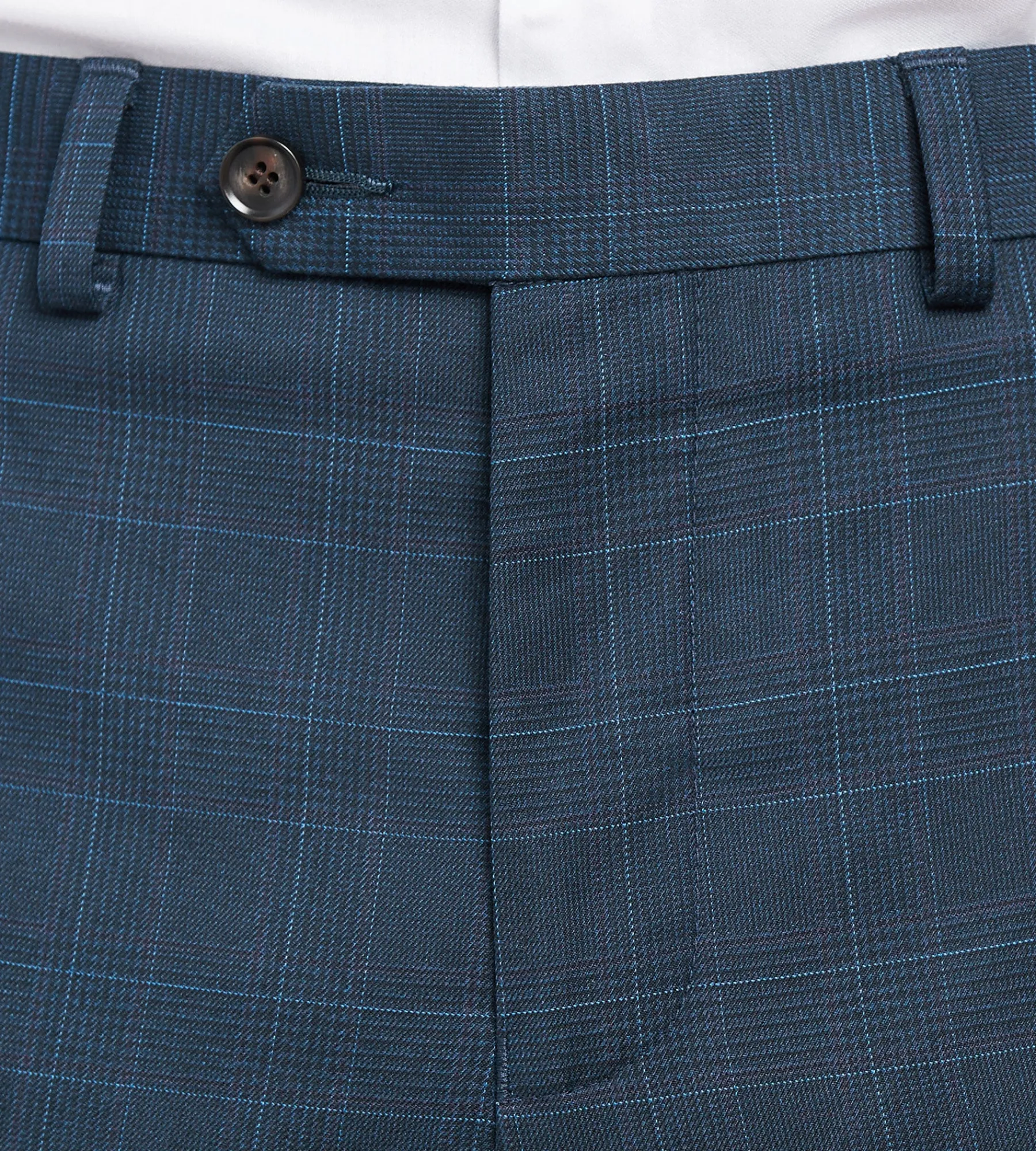 G Grafton Dress Pants|Dress Pants*Slim Fit Plaid Suit Pants Navy