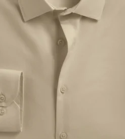 Bellissimo Dress Shirts*Slim Fit Non-Iron Sateen Dress Shirt Tan