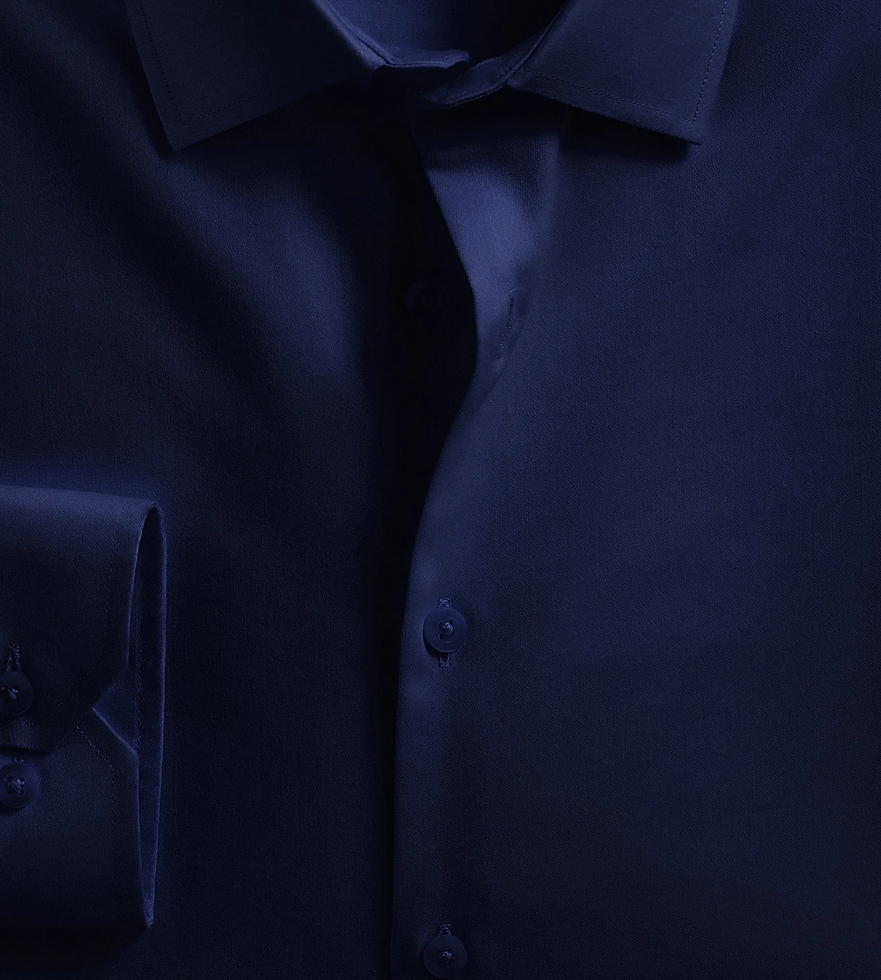 Bellissimo Dress Shirts*Slim Fit Non-Iron Sateen Dress Shirt Midnight