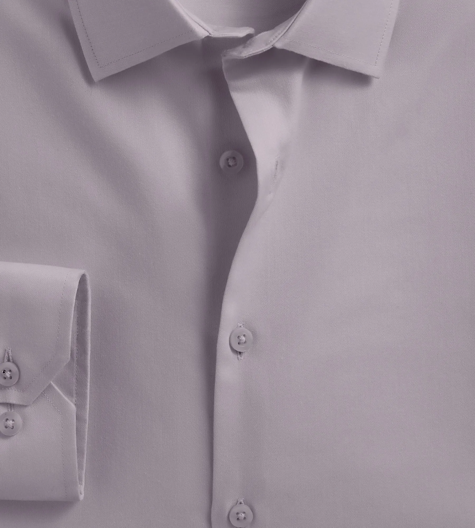 Bellissimo Dress Shirts*Slim Fit Non-Iron Sateen Dress Shirt Purple
