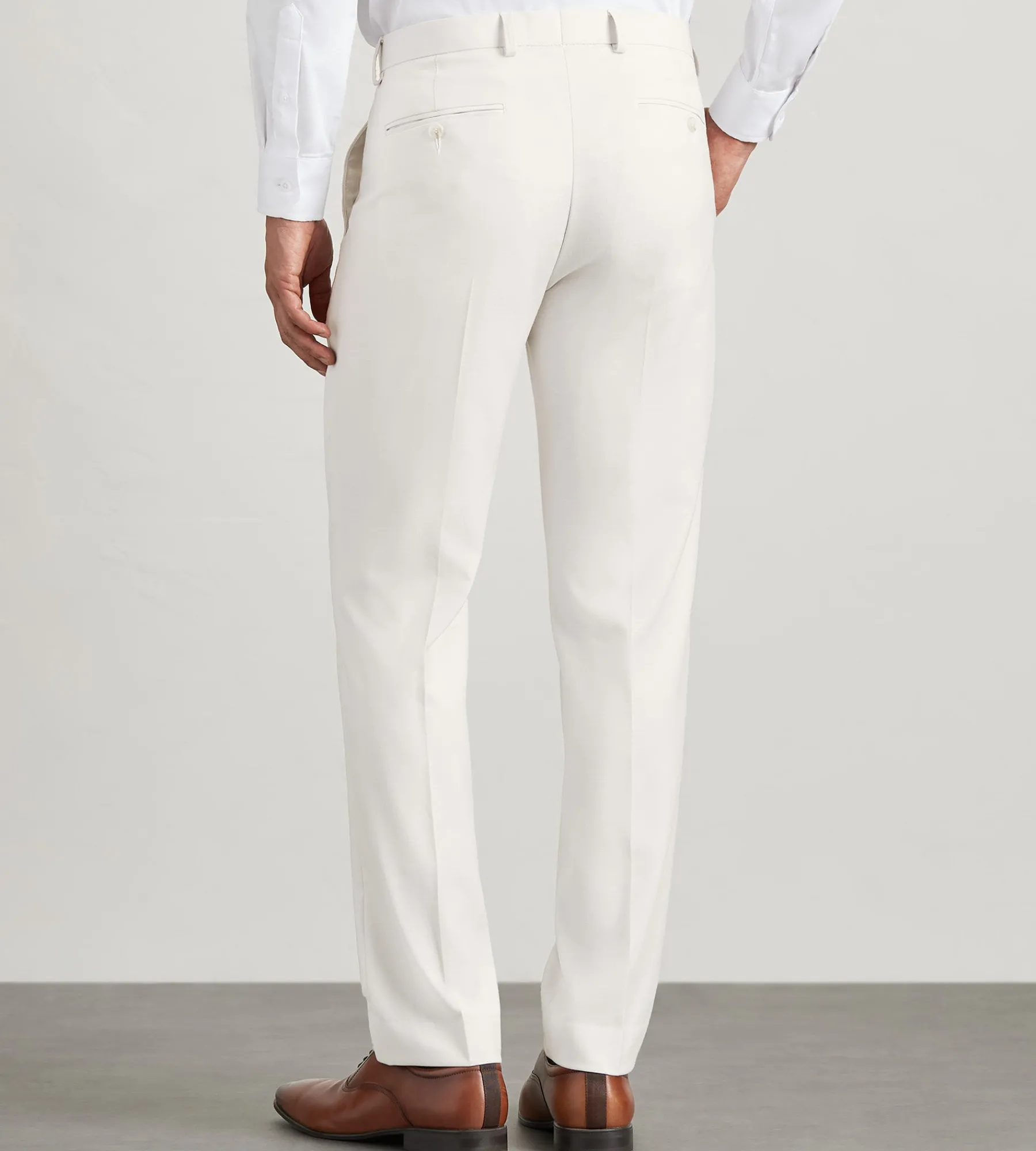 G Grafton Dress Pants|Dress Pants*Slim Fit Solid Suit Pant Off white