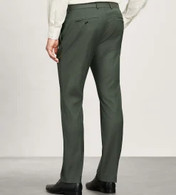 G Grafton Dress Pants|Dress Pants*Slim Fit Solid Suit Pants Olive