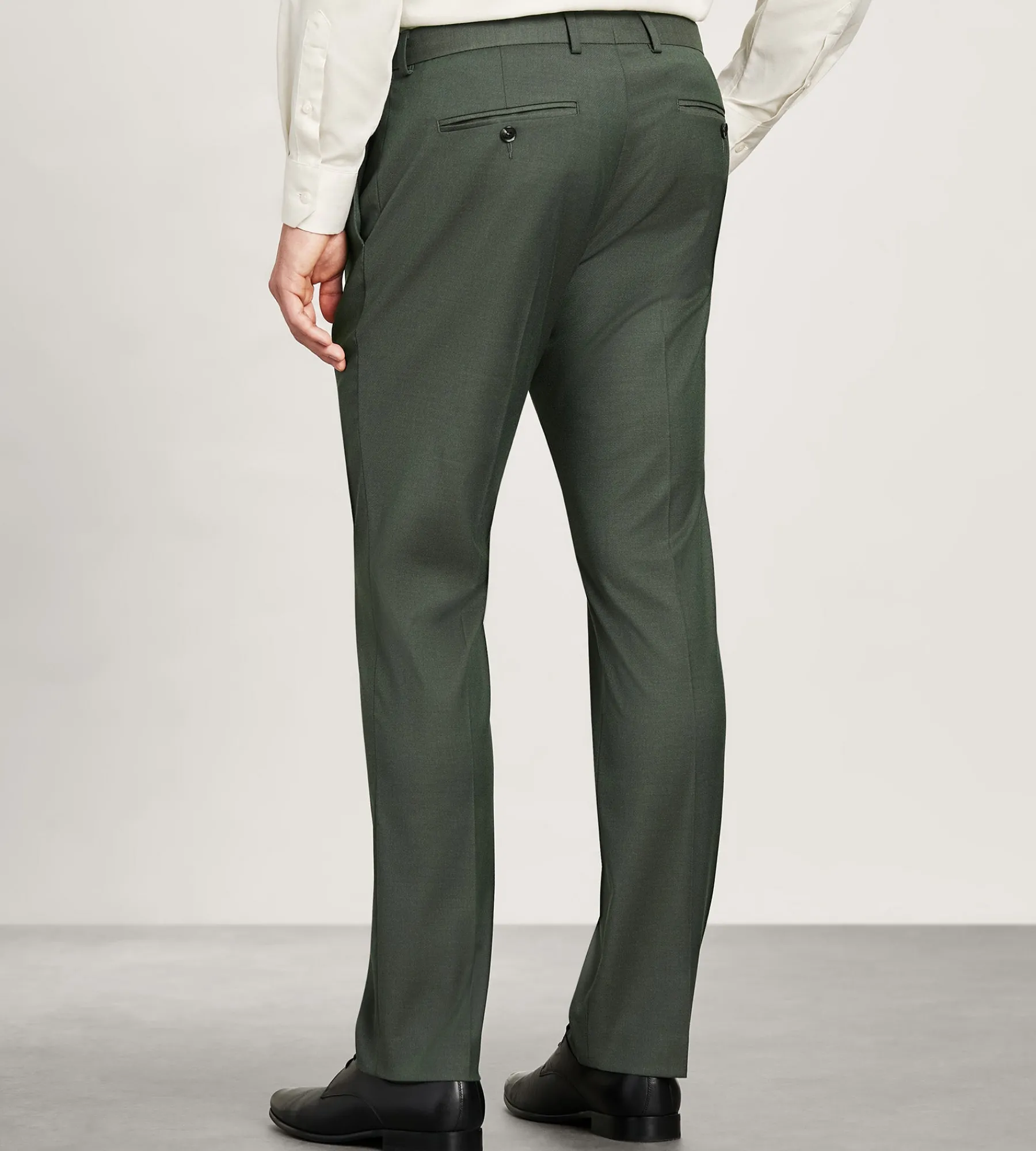 G Grafton Dress Pants|Dress Pants*Slim Fit Solid Suit Pants Olive