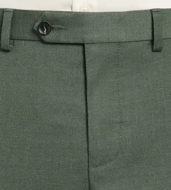 G Grafton Dress Pants|Dress Pants*Slim Fit Solid Suit Pants Olive