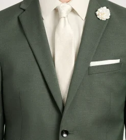 G Grafton Suit Separates*Slim Fit Olive Solid Suit