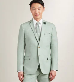 G Grafton Suit Separates*Slim Fit Pale Green Solid Suit