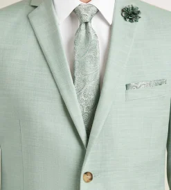 G Grafton Suit Separates*Slim Fit Pale Green Solid Suit
