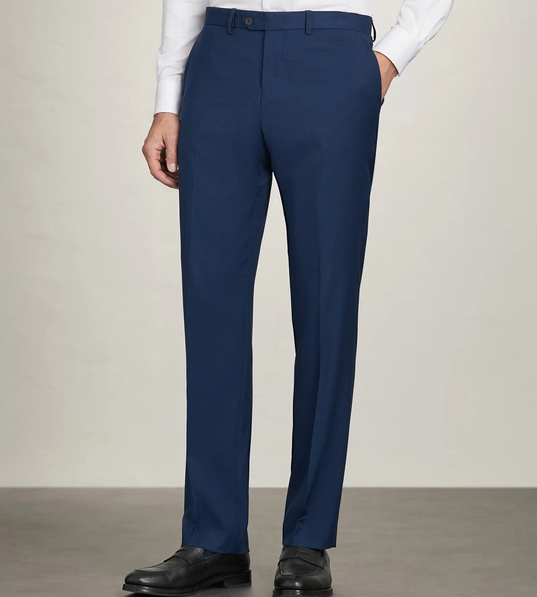 G Grafton Dress Pants|Dress Pants*Slim Fit Solid Suit Pants Indigo