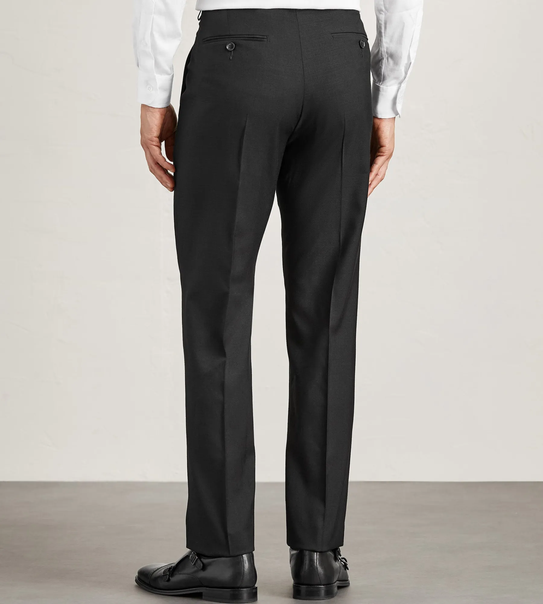 G Grafton Dress Pants|Dress Pants*Slim Fit Solid Suit Pants Black