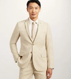 G Grafton Suit Separates*Slim Fit Wheat Solid Suit