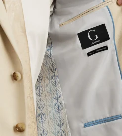 G Grafton Suit Separates*Slim Fit Wheat Solid Suit