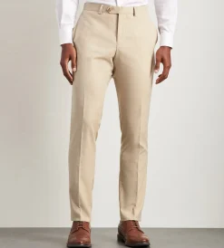 G Grafton Dress Pants|Dress Pants*Slim Fit Solid Suit Pants Wheat