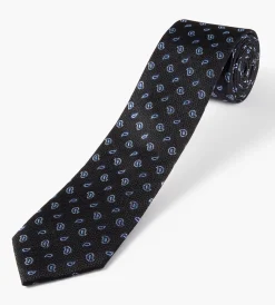 Hechter Paris Ties*Small Paisley Tie Black