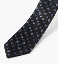 Hechter Paris Ties*Small Paisley Tie Black