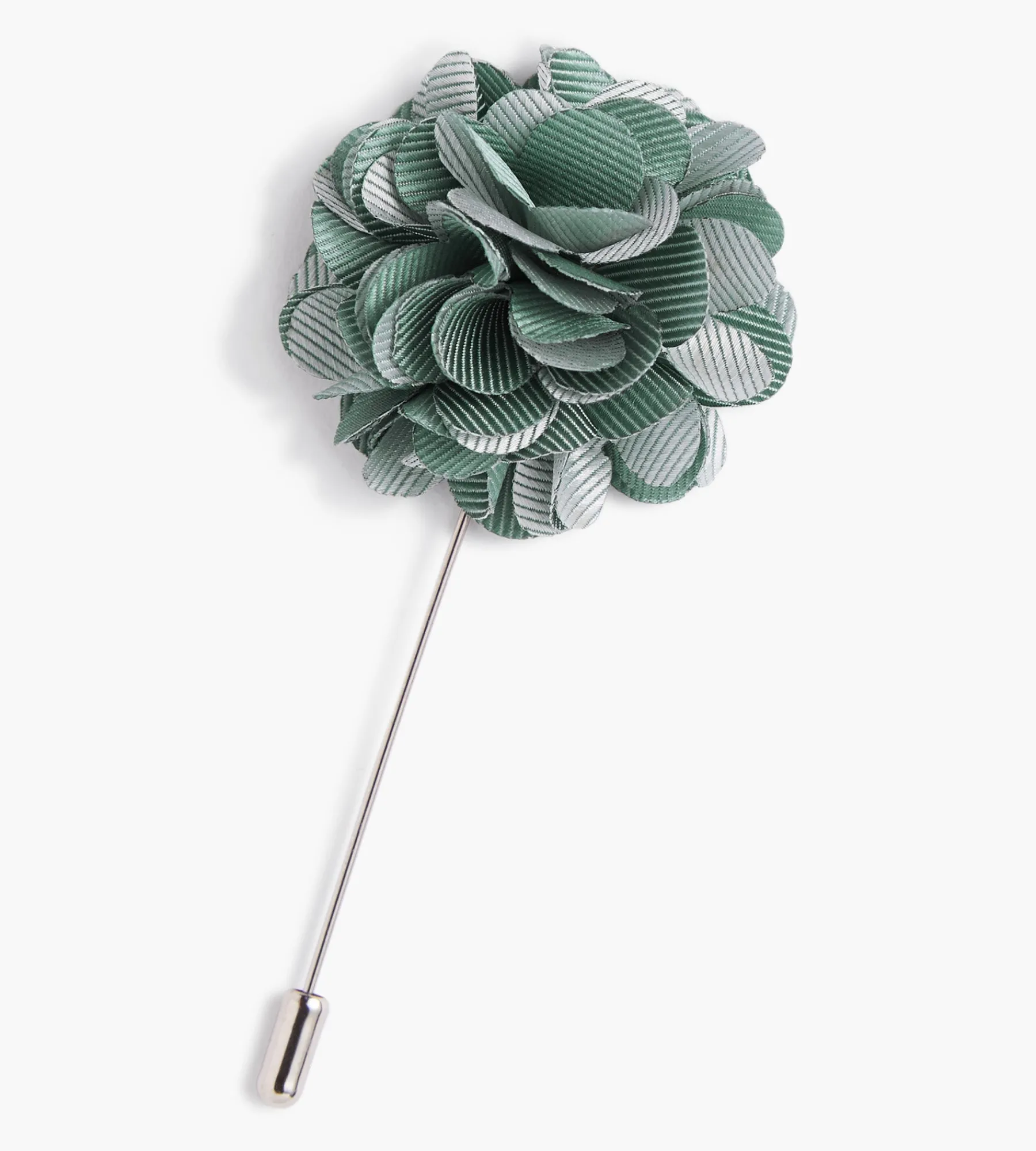 Bellissimo Lapel Pins|Cuff Links & Tie Bars*Solid Flower Lapel Pin Black