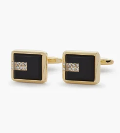Tip Top Cuff Links & Tie Bars*Square Jewel Cuff Links