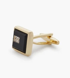 Tip Top Cuff Links & Tie Bars*Square Jewel Cuff Links