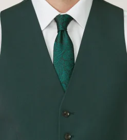 G Grafton Vests*Suit Separate Vest Forest green