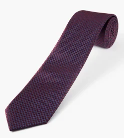 Bellissimo Ties*Tonal Houndsthooth Tie Black