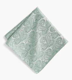 Bellissimo Pocket Squares*Tonal Paisley Pocket Square Dark teal