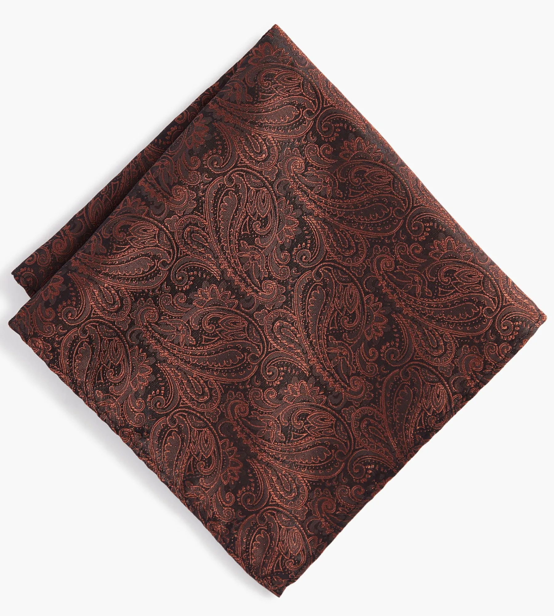 Bellissimo Pocket Squares*Tonal Paisley Pocket Square Black