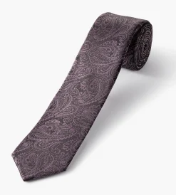 Bellissimo Ties*Tonal Paisley Tie Purple