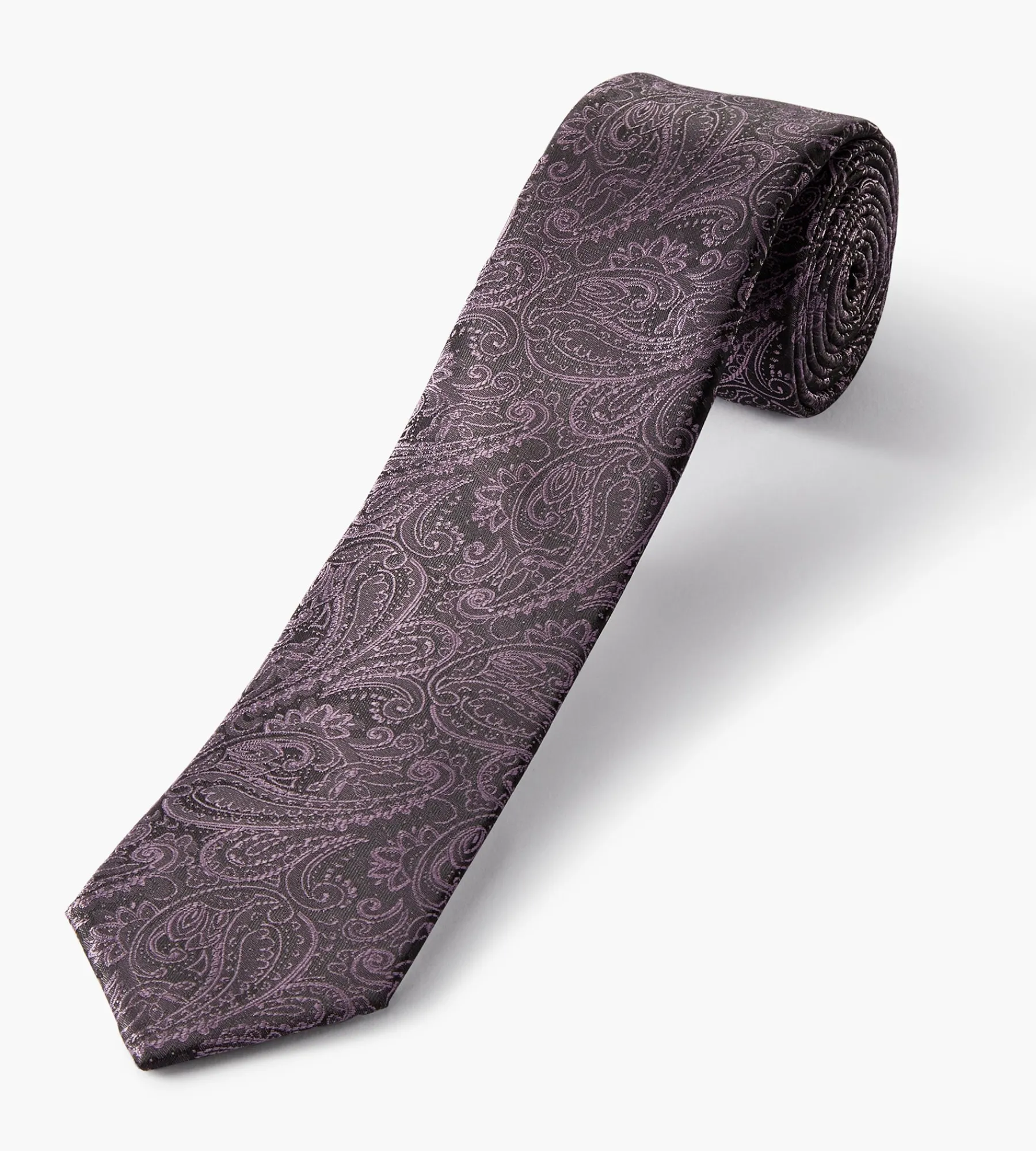 Bellissimo Ties*Tonal Paisley Tie Purple
