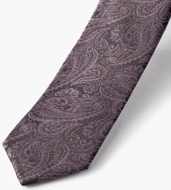 Bellissimo Ties*Tonal Paisley Tie Purple