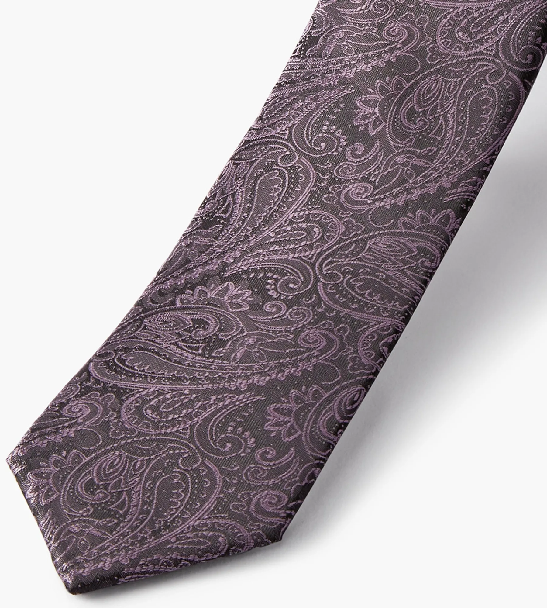 Bellissimo Ties*Tonal Paisley Tie Purple